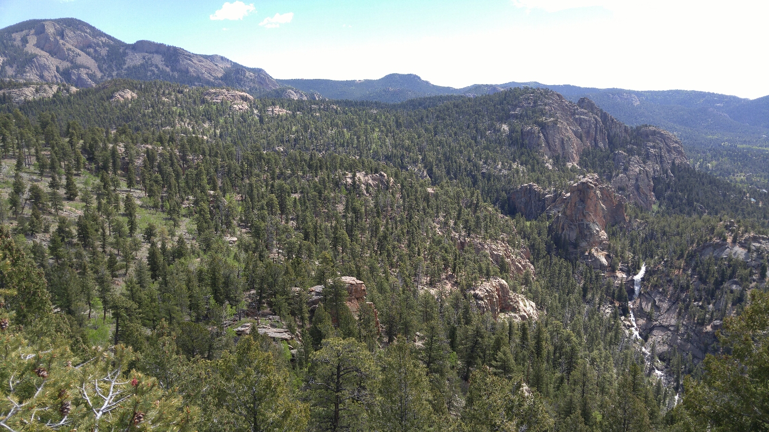 Black Mtn and Elk Falls from the Elk Falls Overlook