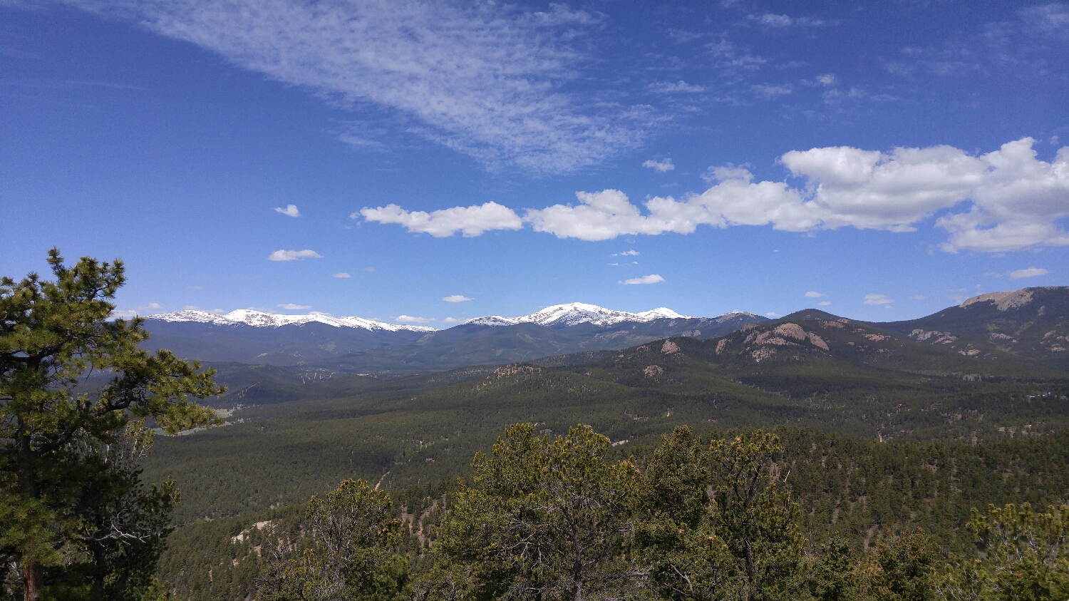 Mt Bierstadt and Mt Evans from the top of Lions Head